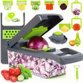 Hot 14/16 in 1 Multifunctional Vegetable Chopper Slicer Shredder with Basket Fruit Slicer Potato Shredder Carrot Grind Gadgets