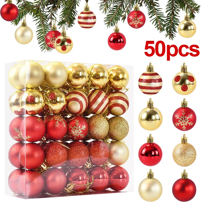 Kit 50 Bolas de Natal