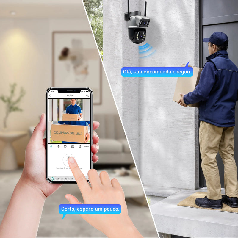 Câmera de Vigilância 4K Ultra HD